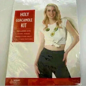 BNWT Holy Guacamole Kit Halloween Costume Pun Novelty 5 Piece Set